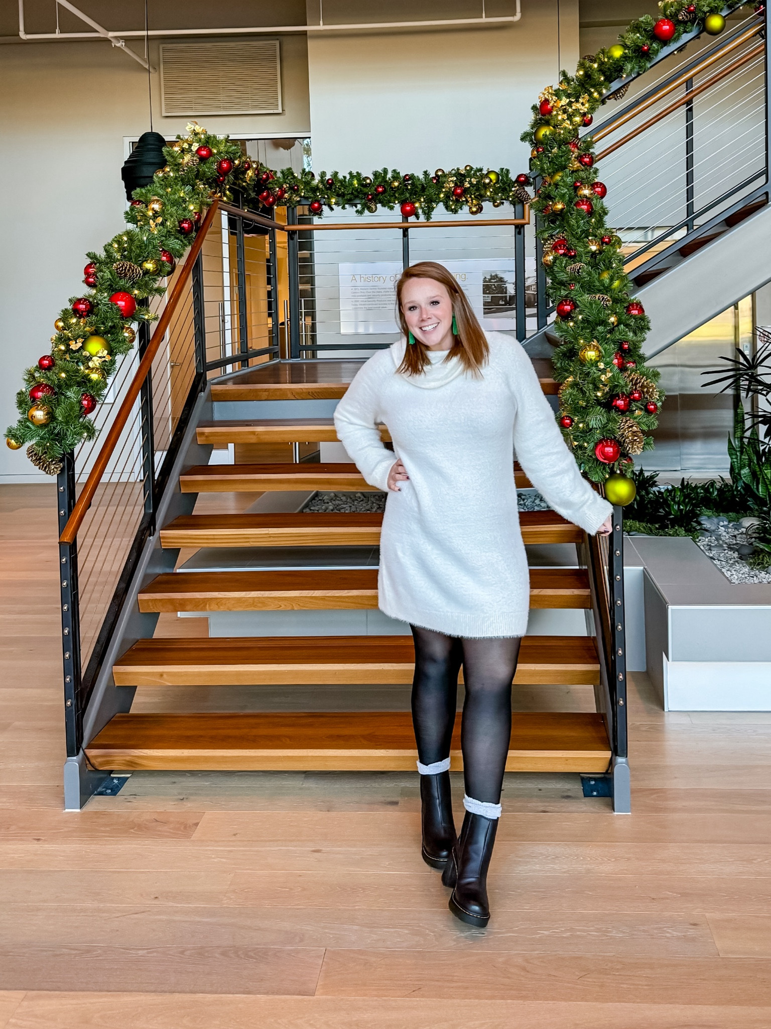 Faux Fur Mini Sweater Dress curated on LTK