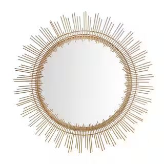 Home Decorators Collection Medium Sunburst Gold Modern Accent Mirror (31 in. Diameter) DC18-12935... | The Home Depot