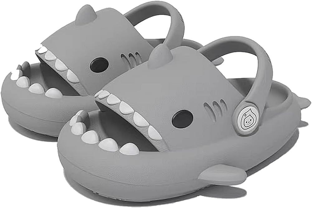 Amazon.com | ChayChax Boys Girl Cloud Shark Slides Non-Slip Novelty Open Toe Sandals Extremely Comfy | Amazon (US)