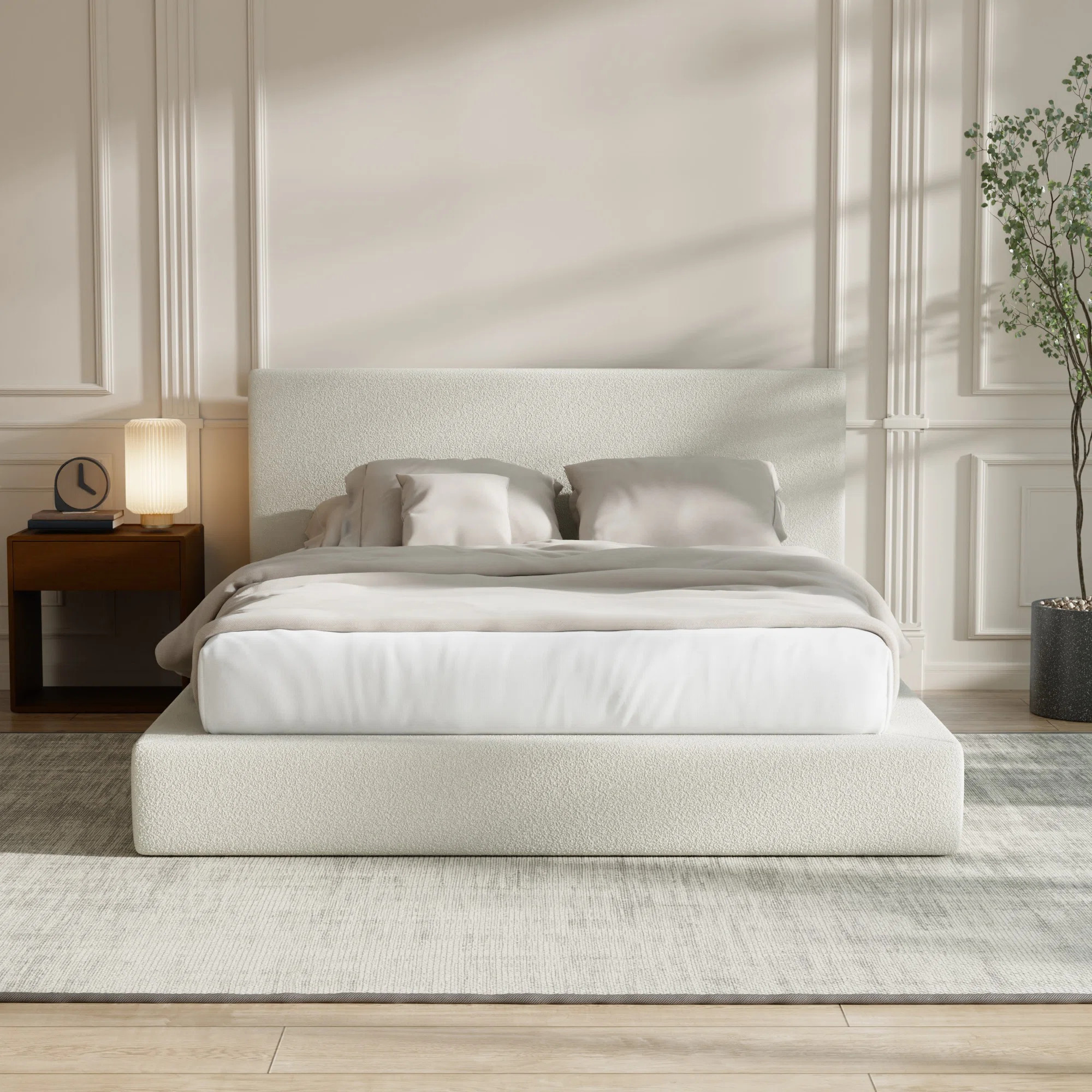Chenille Cloud Platform Bed Frame | Wayfair North America