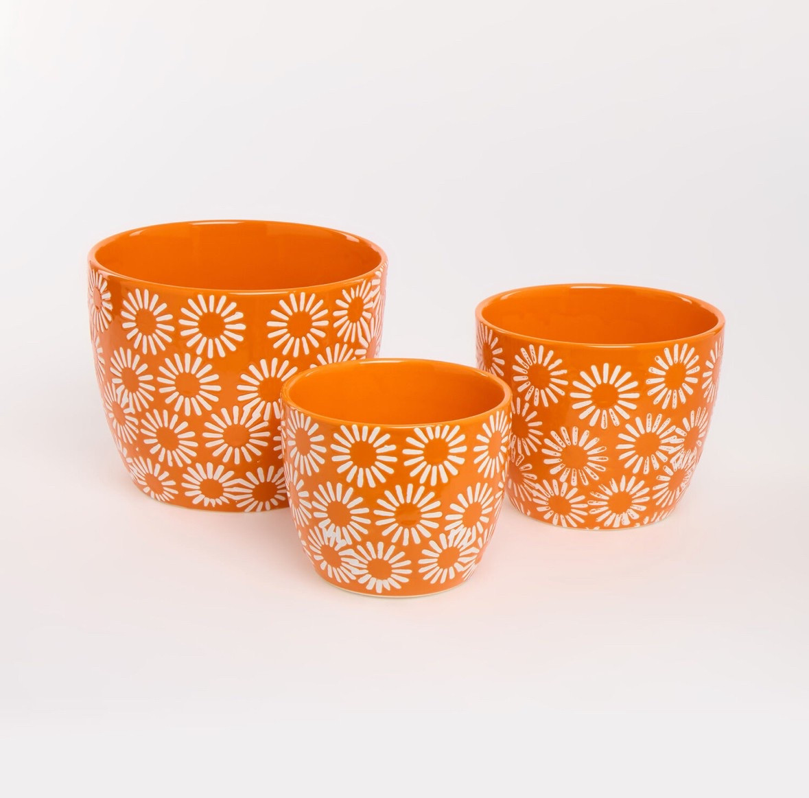 this set of 3 floral orange ceramics are so cute and the perfect addition to your home for spring and summer or even all year round! such a pretty pop of colour!! 

#LTKsummer #LTKeurope #LTKhome