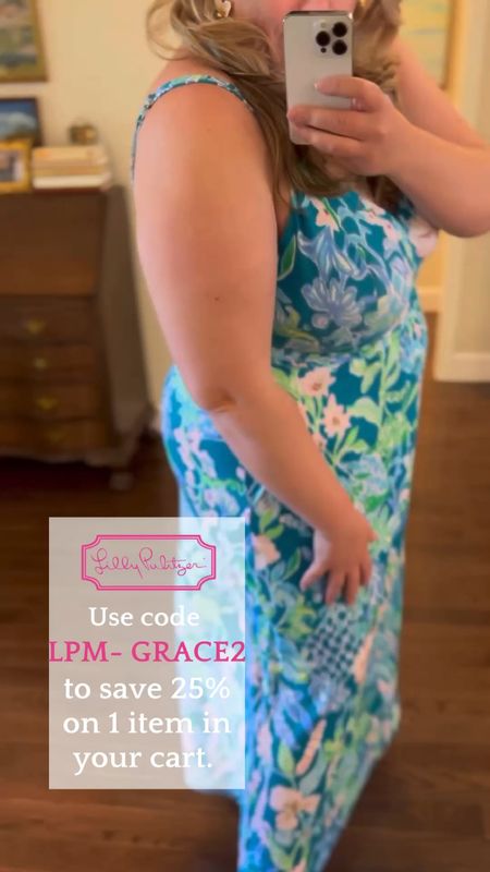 Use code LPM-GRACE2 to save 25% on one item in your @lillypulitzer cart. I wear some of their XL/XXLs and 16s. #ad Dresses to wear on vacation and as a wedding guest. 

#LTKSeasonal #LTKsalealert #LTKtravel