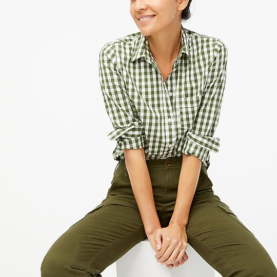 Cotton poplin shirt in signature fit | J.Crew Factory