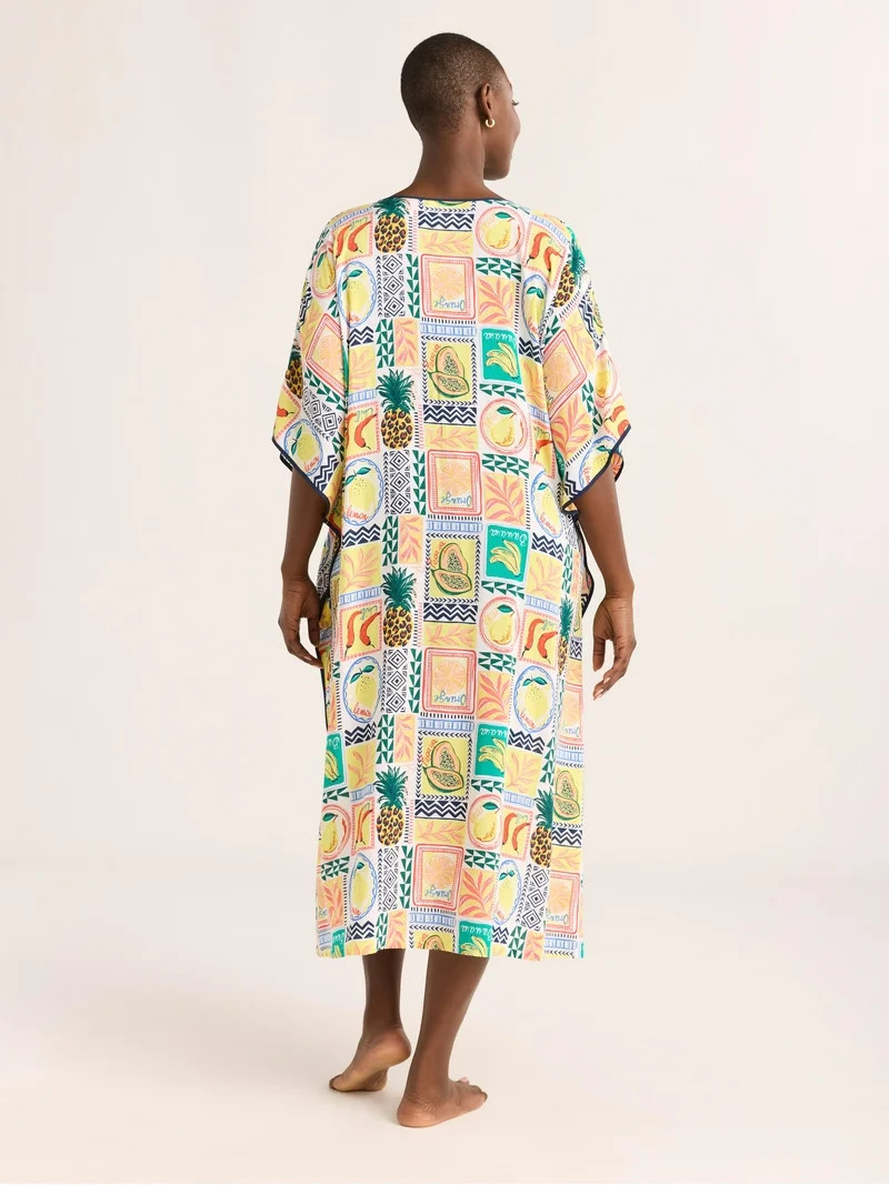 Joyspun Women’s Sleepwear Woven 46” Caftan Nightgown, S-4X | Walmart (US)