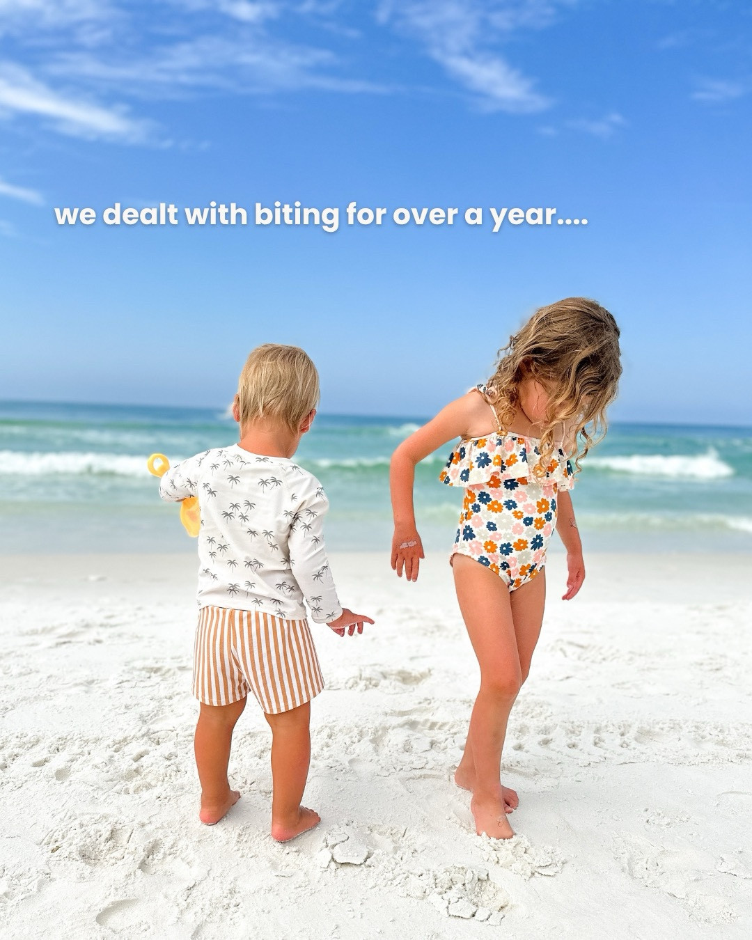 It started with tears (and teeth). Instead of punishment, I told him a story — and it worked. That story became The Day the Biting Stopped. 💫
Now it’s helping other families find gentler ways to handle big toddler feelings.
✨ comment book to get a link in your inbox!

#toddlerbiting #gentleparenting #toddlerlife #preschoolparents #thedaythebitingstopped

#LTKGiftGuide #LTKKids #LTKFamily