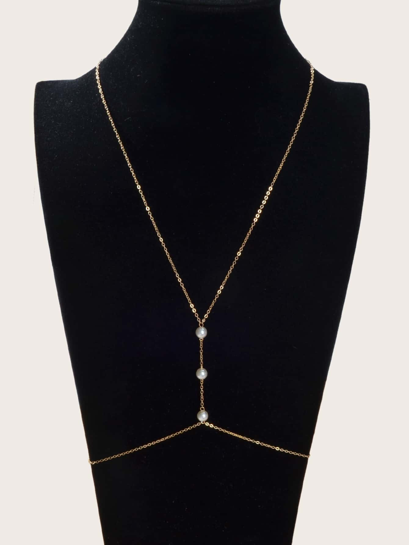 Faux Pearl Decor Body Chain | SHEIN