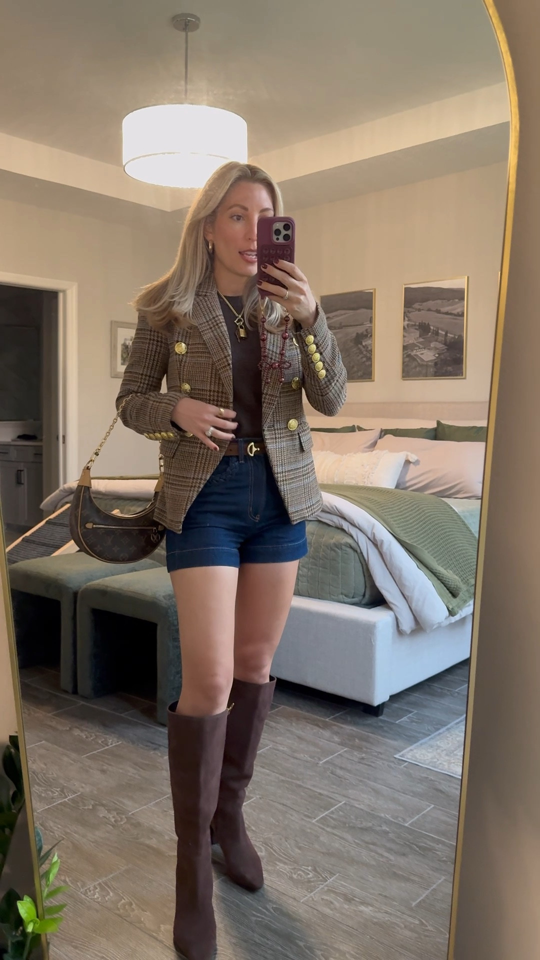 Old Money Fall Outfit 
Day 2 styling a denim set 

preppy style, old money style, equestrian style, fall style 

#LTKFindsUnder100 #LTKStyleTip #LTKSeasonal