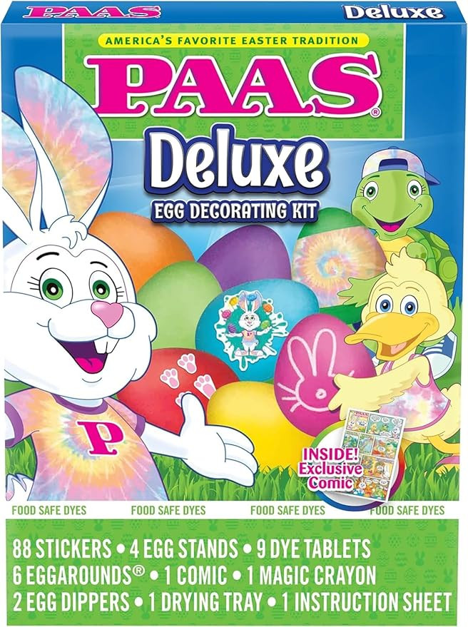 PAAS Deluxe Easter Egg Decorating Kit - America's Favorite Easter Tradition | Amazon (US)