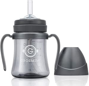 GROSMIMI Spill Proof no Spill Magic Sippy Cup with Straw with Handle for Baby and Toddlers, Custo... | Amazon (US)