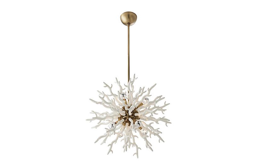 Diallo Chandelier - White Lacquer - Arteriors - 30 | One Kings Lane