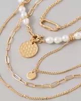 AEO Chunky Pearl Necklace 5-Pack | American Eagle Outfitters (US & CA)