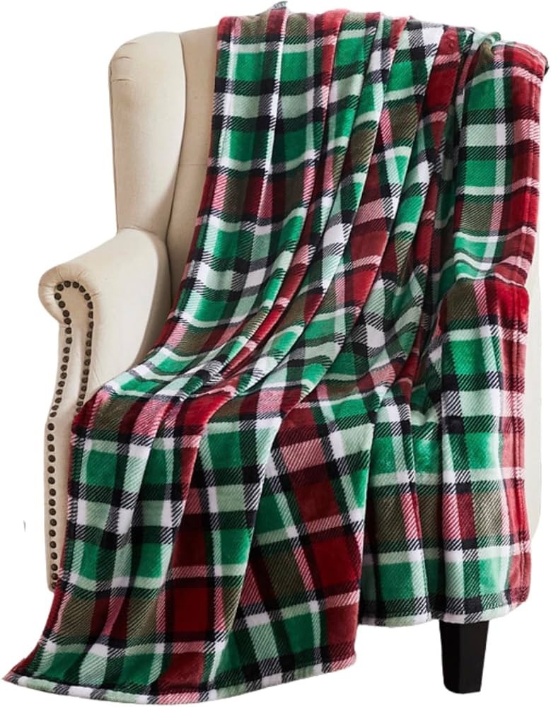 Serafina Home Christmas Holiday Throw Blanket: Velvelty Soft, Durable Fleece Accent for Bed or Co... | Amazon (CA)