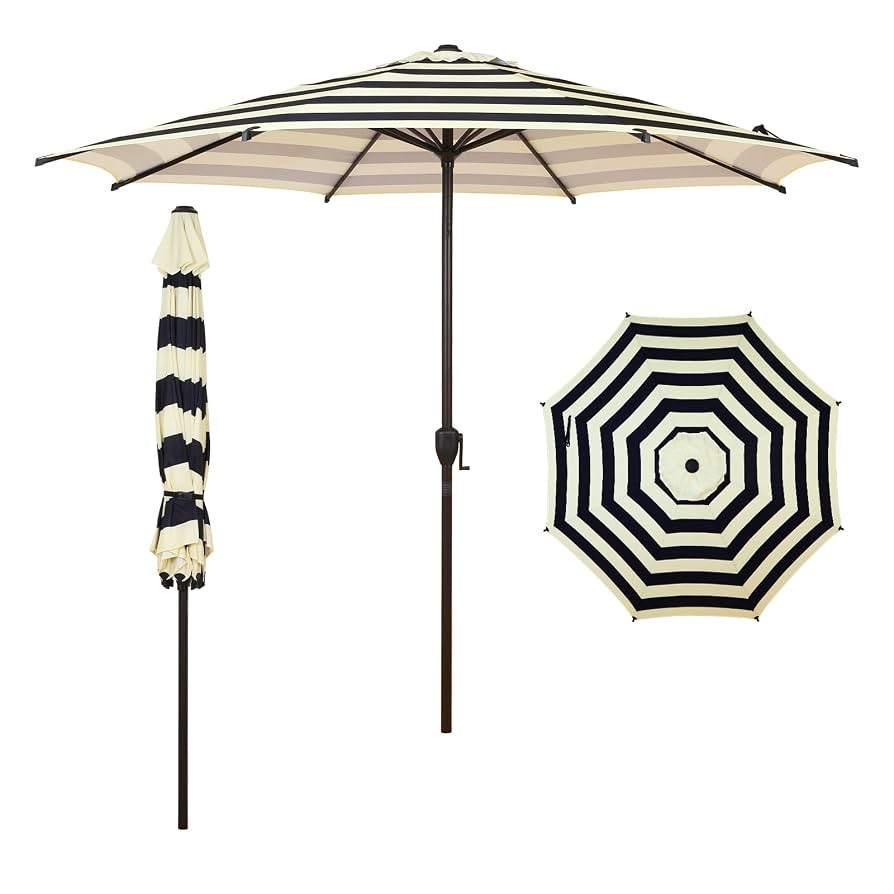Abba Patio 9FT Lyon Outdoor Patio Umbrella Outdoor Table Umbrella with Push Button Tilt and Crank... | Amazon (US)