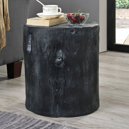 Gosnold Tree Stump End Table Environmentally Preferred Overall: 17 H x 14 W x 14 D | Walmart (US)