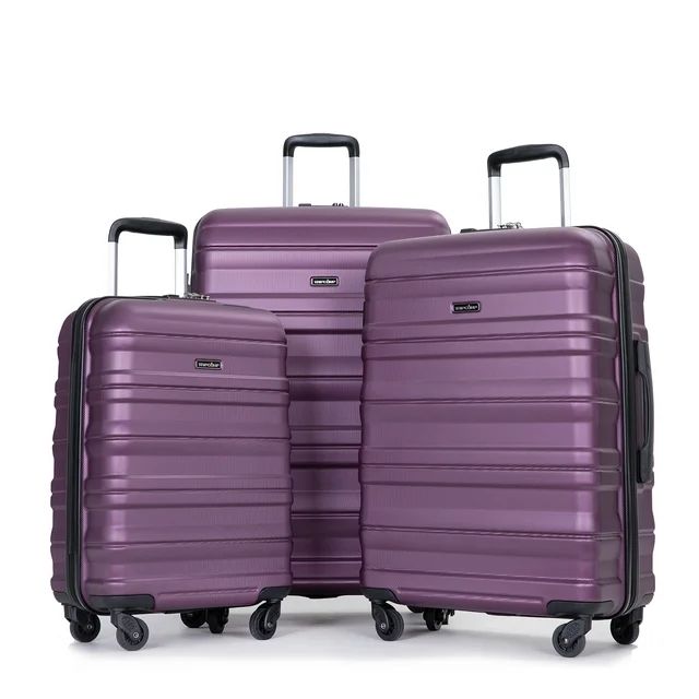 Tripcomp Hardside Luggage Set 3-Piece Set(21/25/29) Lightweight Suitcase 4-Wheeled Suitcase Set(D... | Walmart (US)
