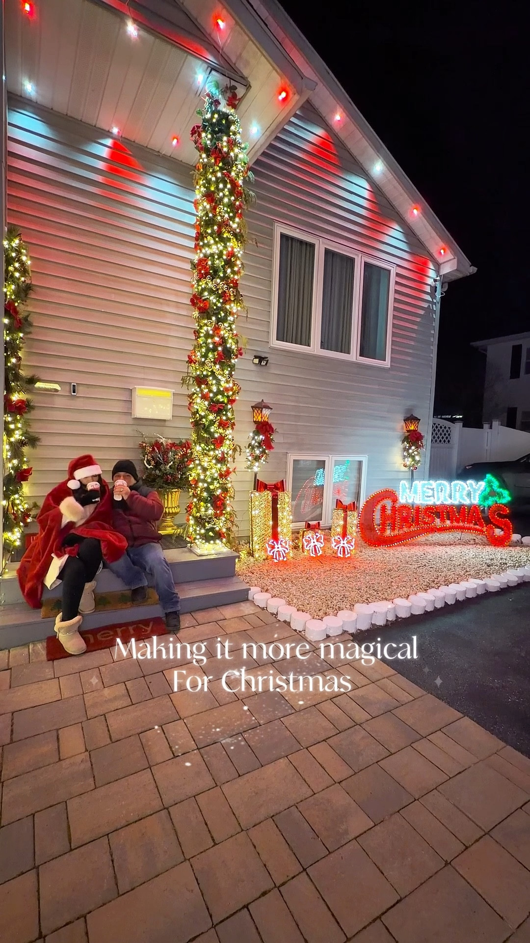 Making this Christmas even more magical by adding these permanent outdoor lights from @Govee @GoveeUS these are the Presm 200ft and I got two sets of 200ft to cover all around my house. My husband installed them for me, and he liked how easy they were to install. I am so excited because I get to use these all year long, can’t wait to use them in the summer for all my cookouts. #christmas #christmaslights #christmastime #christmasdecor #holidaylights 

#LTKHoliday #LTKHome #LTKSaleAlert