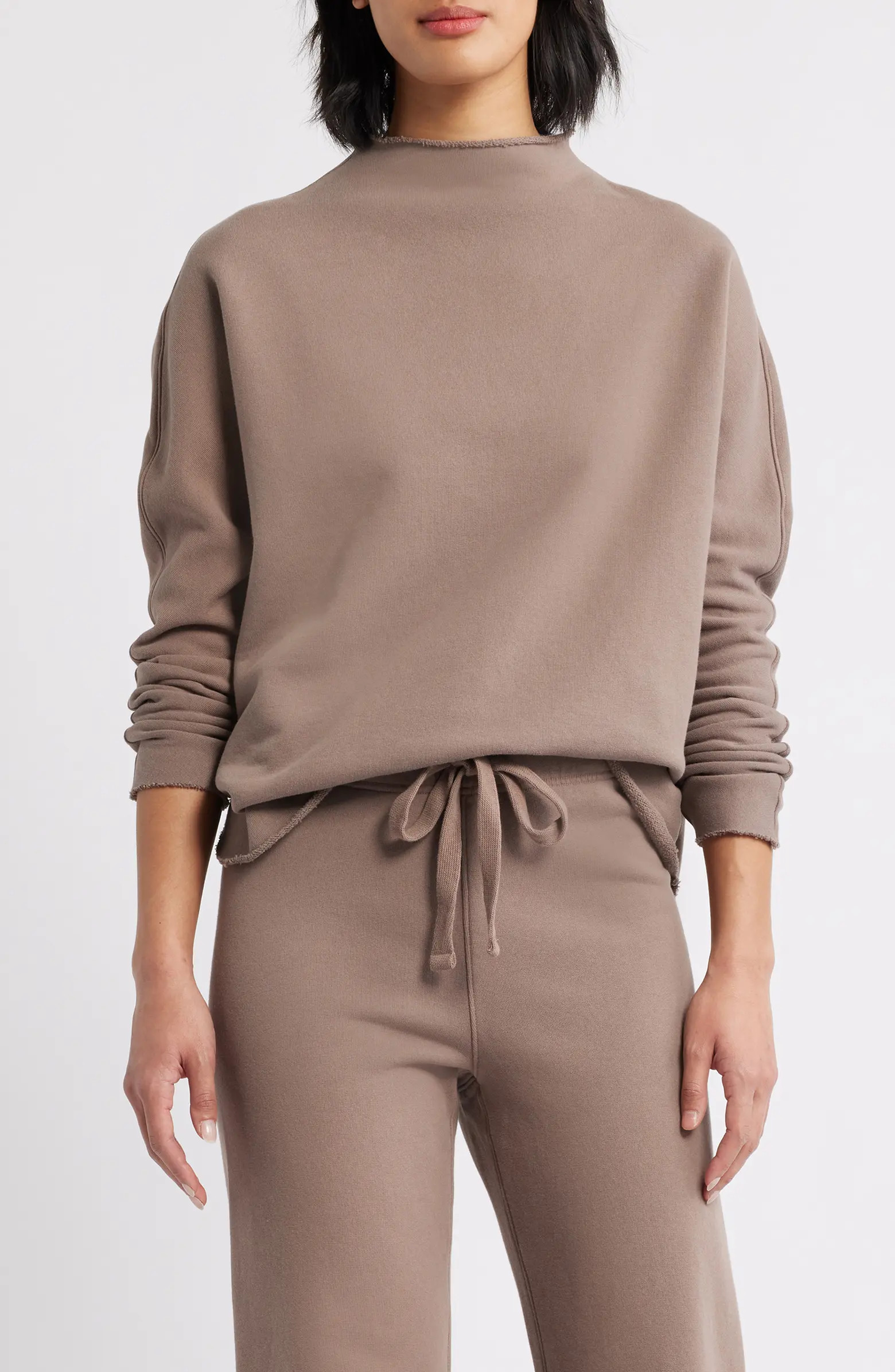 Effie Funnel Neck Capelet Sweatshirt | Nordstrom