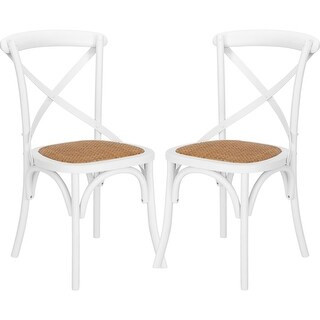 Poly and Bark Cafton Crossback Chair (Set of 2) (White) | Bed Bath & Beyond