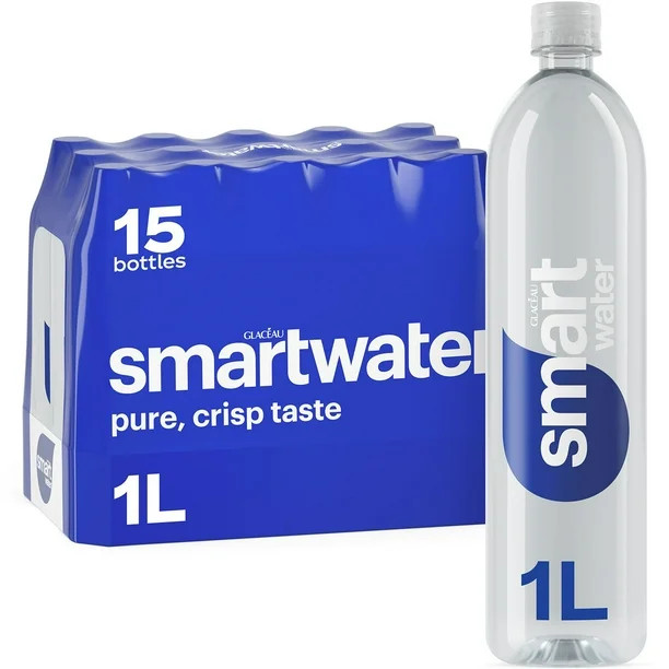 SmartWater Vapor Distilled Premium Water Bottles, 1 L., 15 pk. | Sam's Club