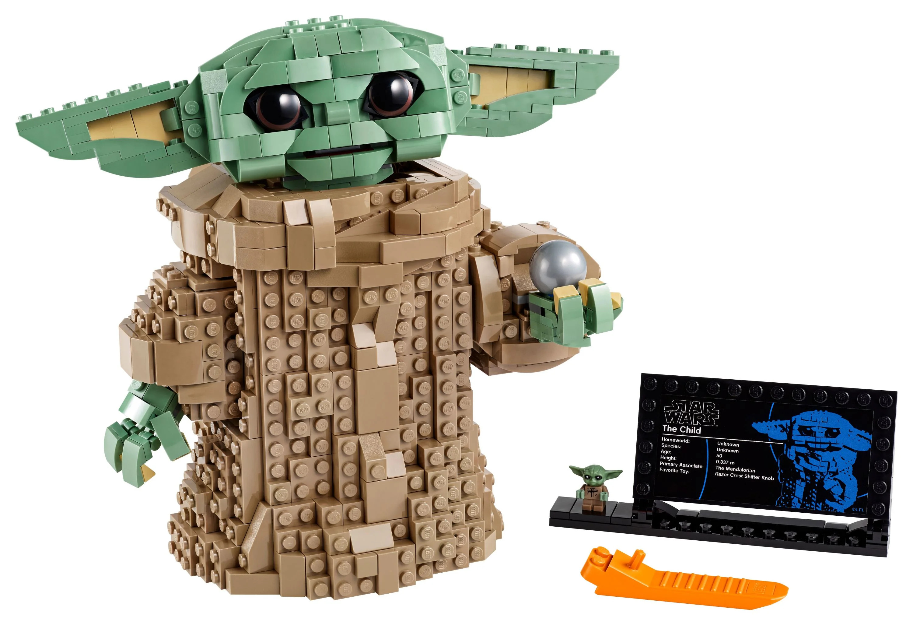 LEGO Star Wars: The Mandalorian The Child 75318 Baby Yoda Figure, Building Toy, Collectible Kids'... | Walmart (US)