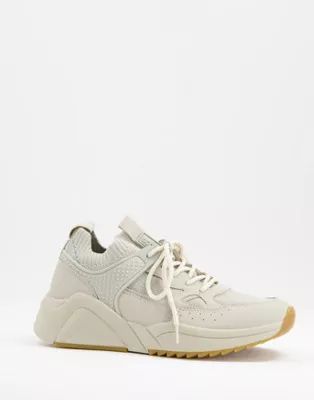 schuh Nava trainers with sock detail in blush | ASOS | ASOS (Global)