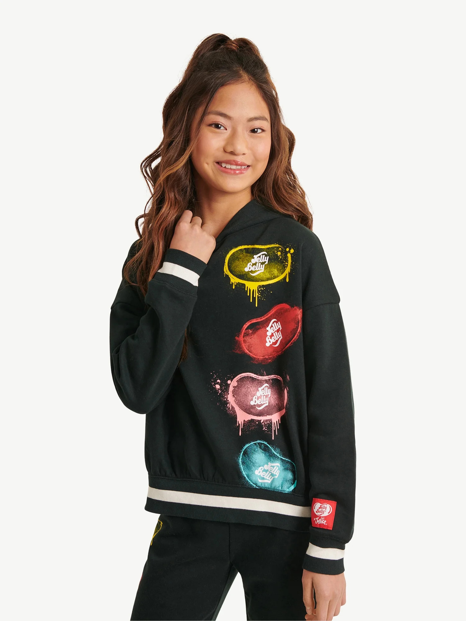 Justice x Jelly Belly Girls Sweet Fleece Hoodie, Sizes XS-XLP | Walmart (US)