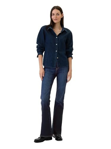 GAP Womens High Rise Flare Jeans Dark Wash 24 REG | Amazon (US)