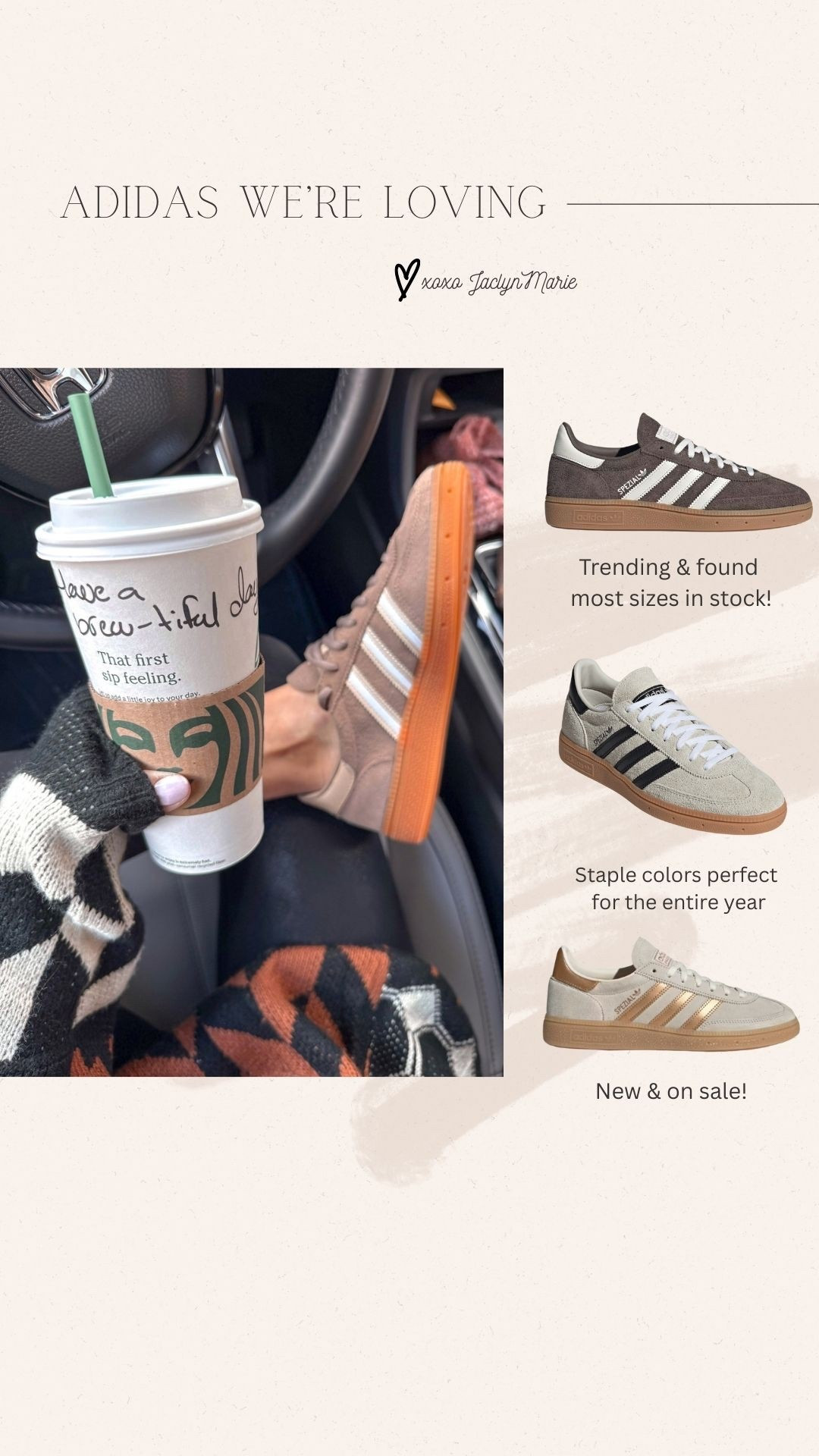 Adidas spezial on sale ; trending sneakers ; brown sneakers ; gift idea for her ; must have adidas flash sale 

#LTKGiftGuide #LTKCyberWeek #LTKFindsUnder100