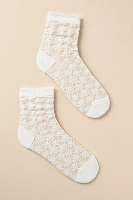 Casa Clara Azalea Sheer Socks | Anthropologie (US)