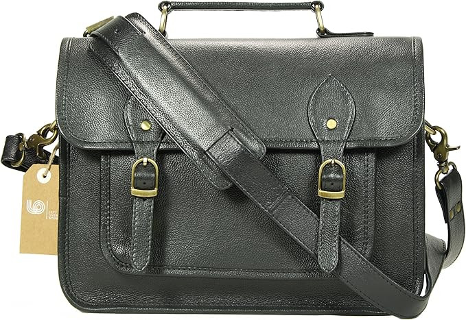 Leftover Studio Leather Camera Bag DSLR Messenger Shoulder Case with Removable Camera Insert 13 I... | Amazon (US)
