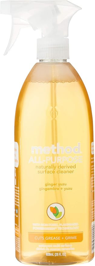Method Naturally Derived All Purpose Surface Cleaner Spray, Ginger Yuzu, 28 Ounce | Amazon (US)