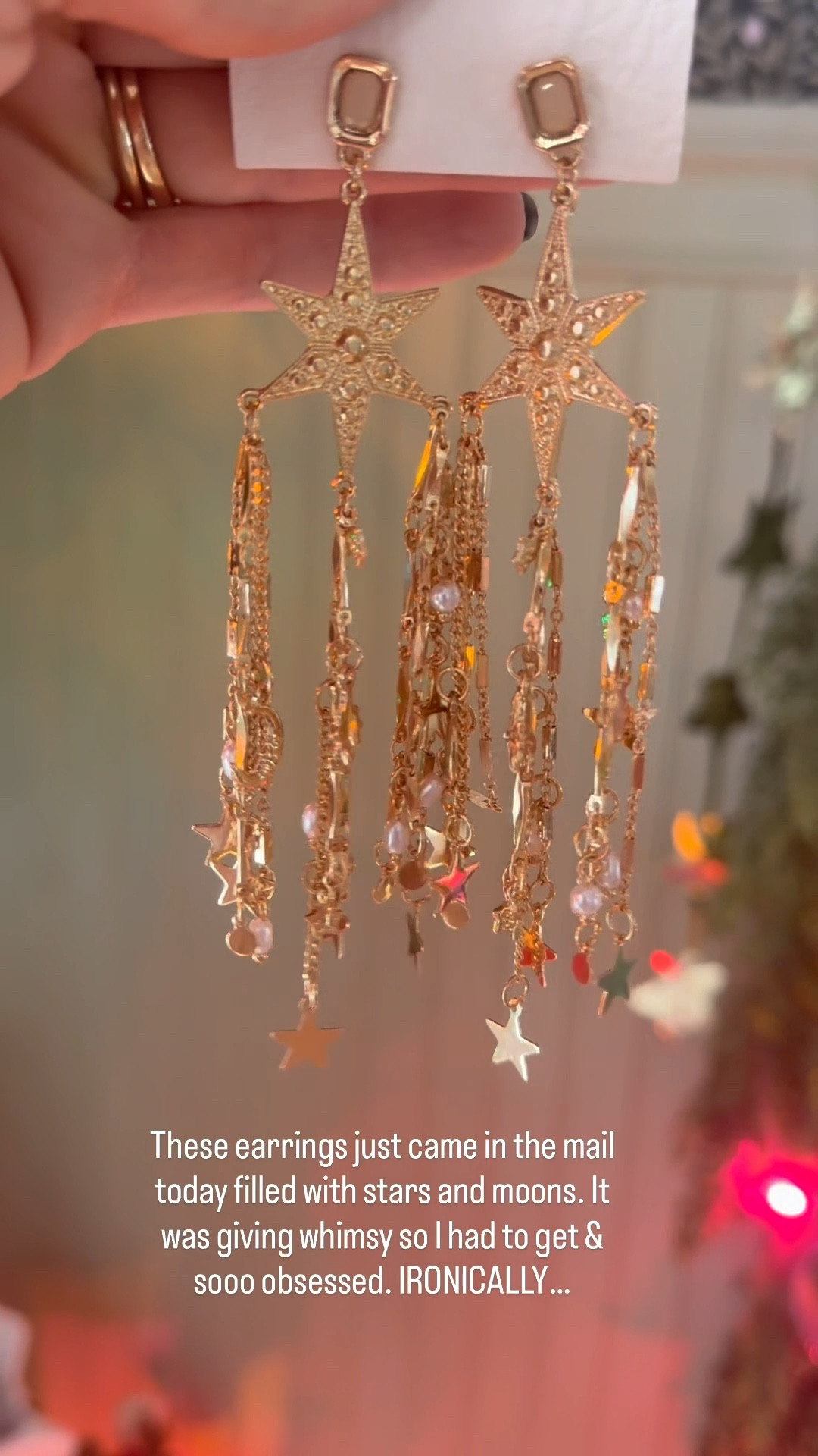  Cutest gold star and moon dangly earrings ✨🌝 whimsical jewlery 

#LTKGiftGuide #LTKHoliday