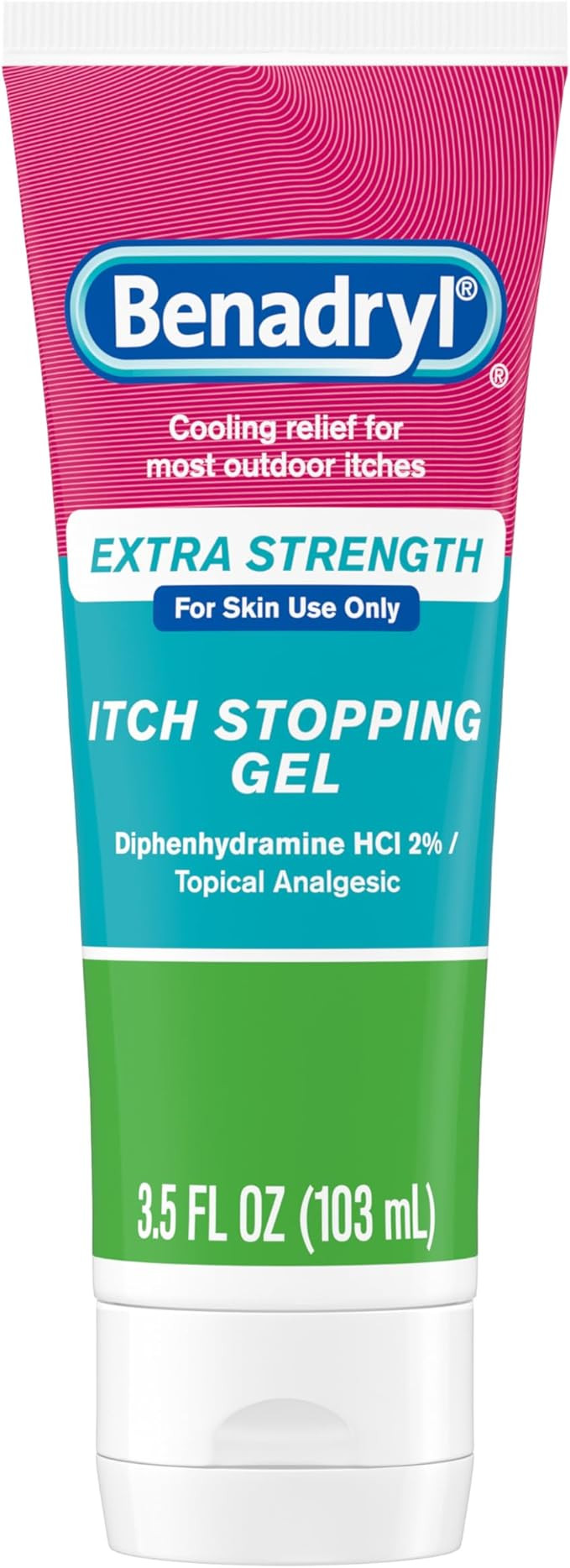 Benadryl Extra Strength Anti Itch Relief Gel, 2% Diphenhydramine HCl, Relief from Insect Bites, S... | Amazon (US)