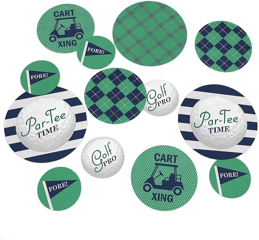 Par-Tee Time - Golf - Birthday or Retirement Party Giant Circle Confetti - Party Decorations - La... | Amazon (US)