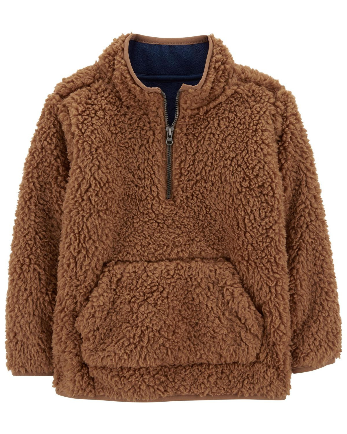 Brown Baby Quarter Zip Fleece Pullover | carters.com | Carter's
