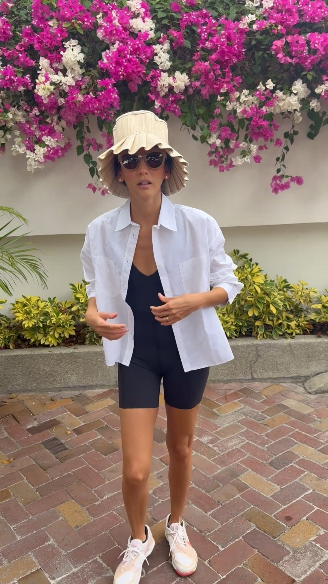 Weekender suit, oversized shirt, brim hat. This outfit took me from morning workout to brunch to tennis watching. Very light and form fitting.

#LTKootd #LTKgrwm #LTKActive