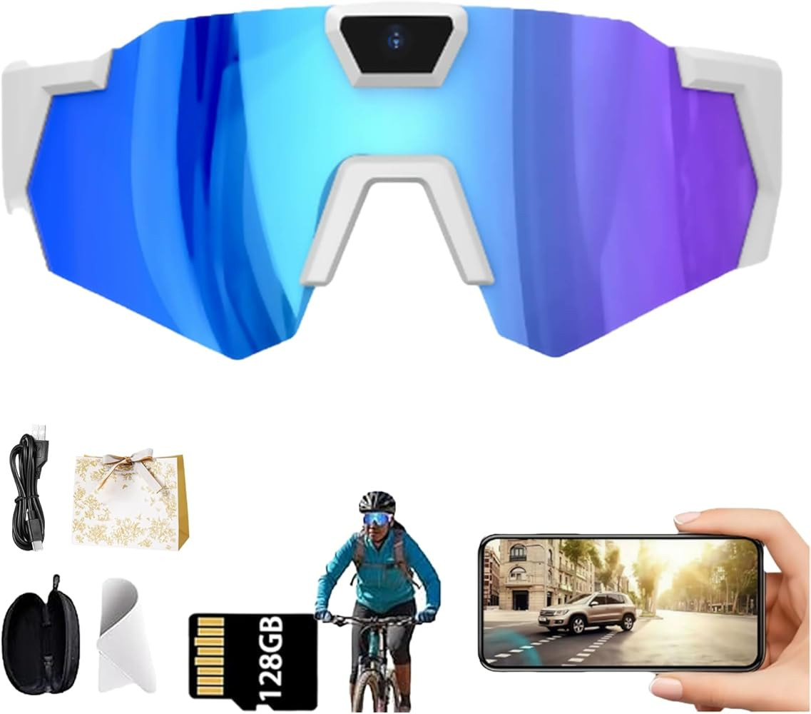 Pov Glasses, Baseball Glasses With Camera, Action Camera Glassess and Audio Video Action for Cycl... | Amazon (US)