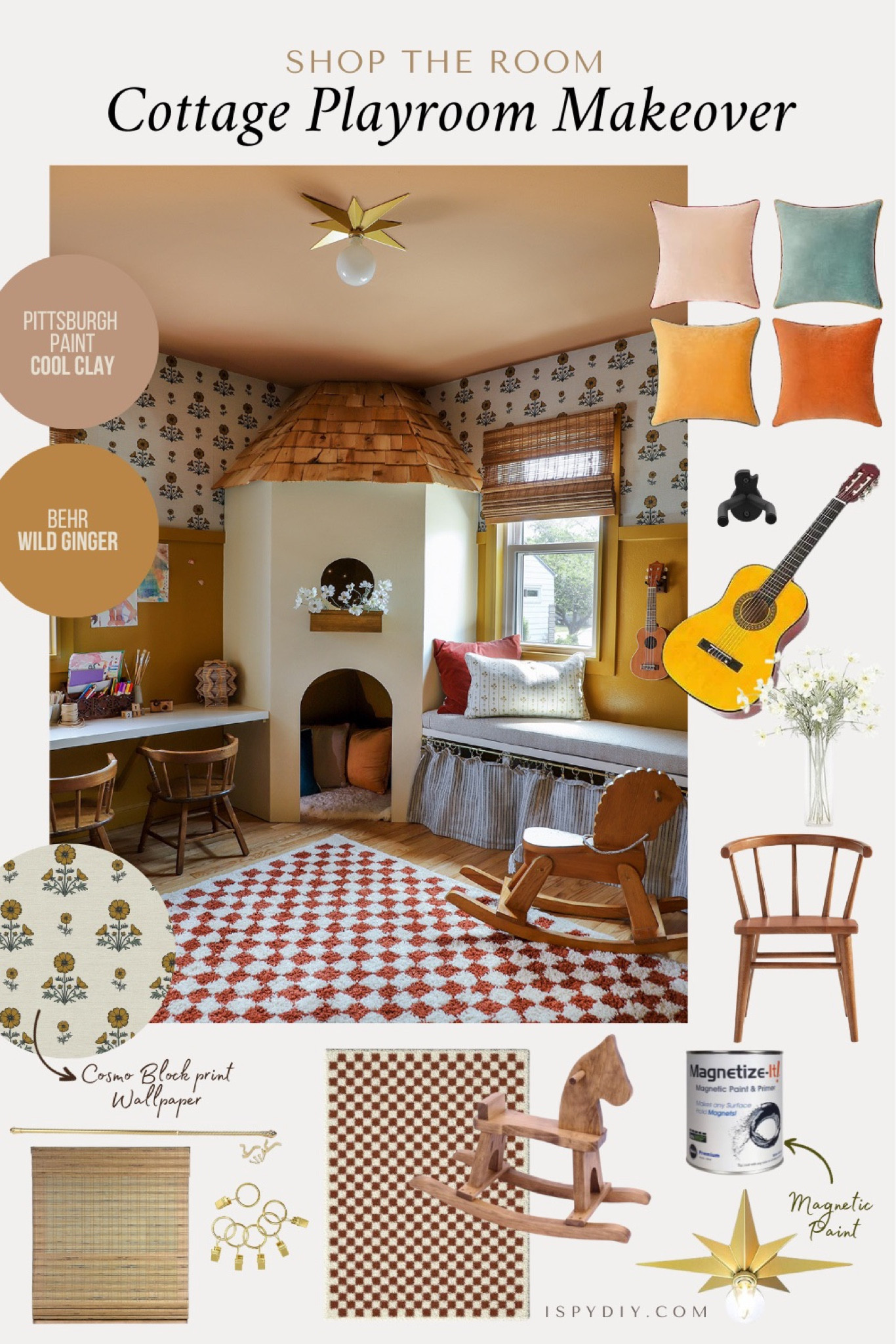 This cottage playroom really turned out precious. Check out the full room makeover on Makeover by Monday, Season 2 on the Magnolia Network. Streaming on Max and Discovery+  

#LTKhome