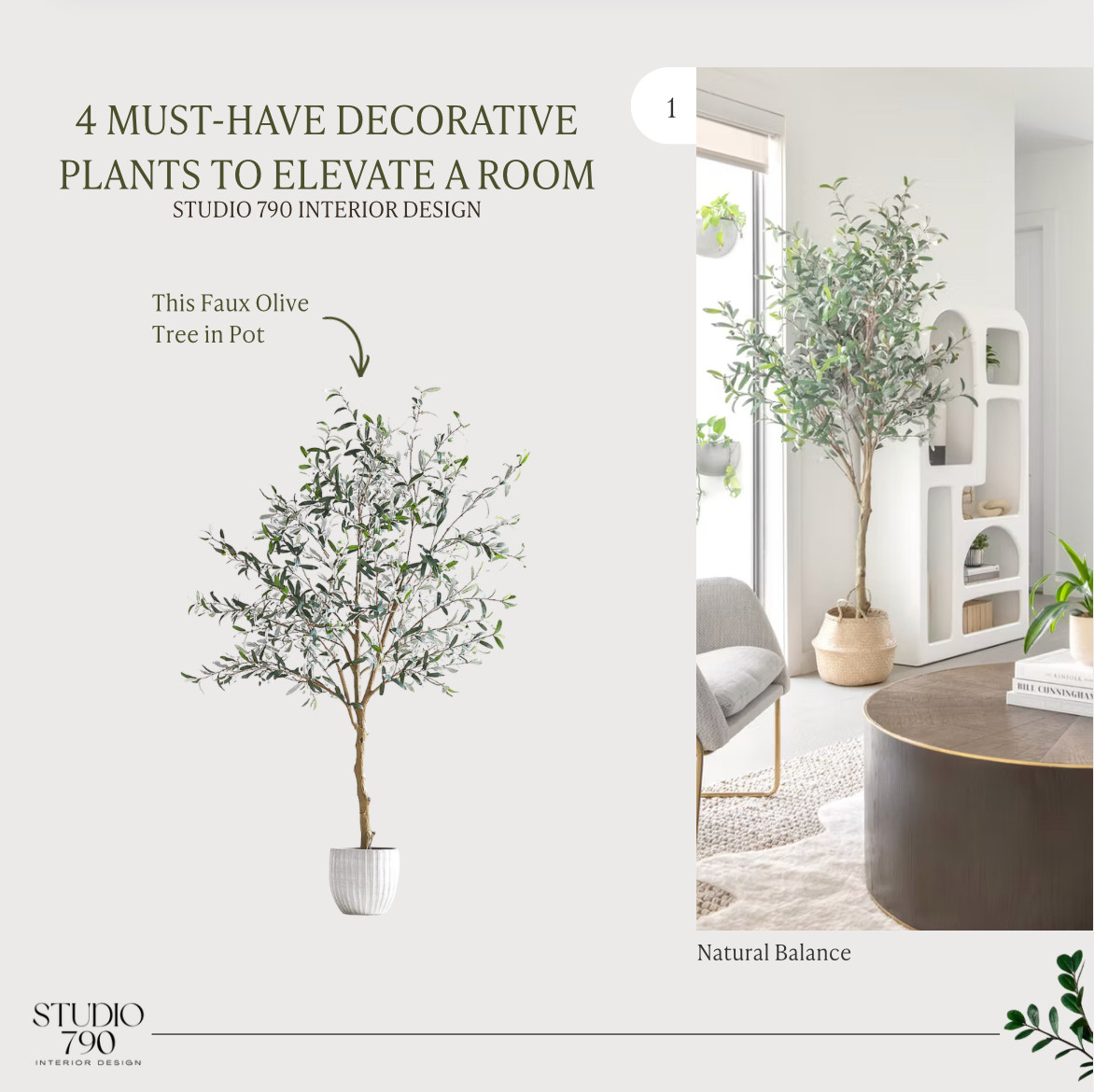 The easiest way to bring a room to life 🌿 Four decorative plants that add height, softness, and a naturally finished feel.🪴 

 #LTKHome