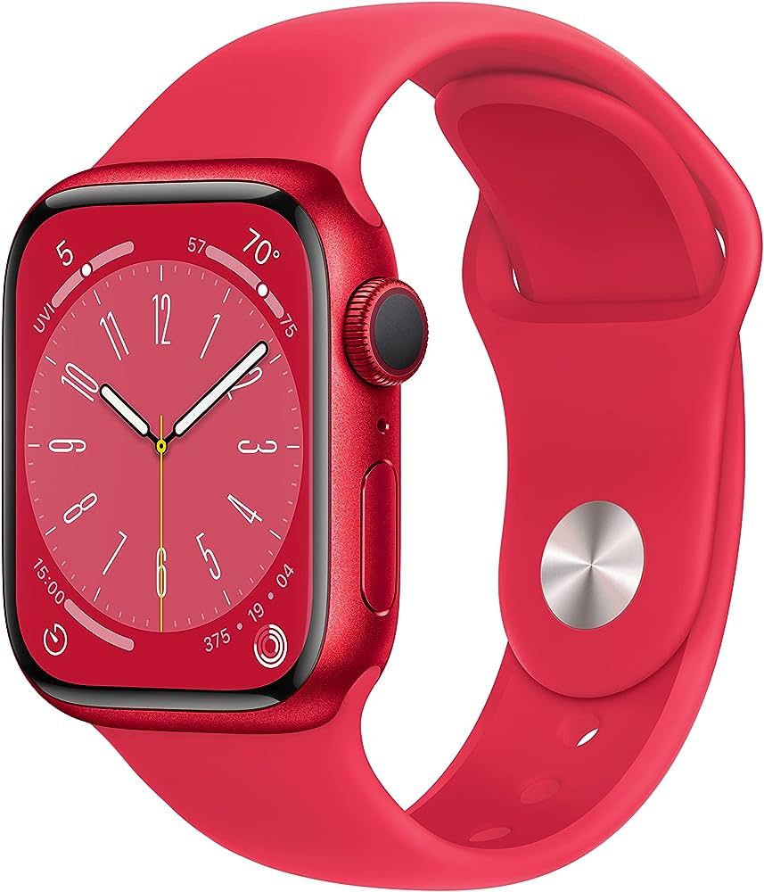 Apple Watch Series 8 [GPS 41mm] Smart Watch w/ (Product) RED Aluminum Case with (Product) RED Spo... | Amazon (US)