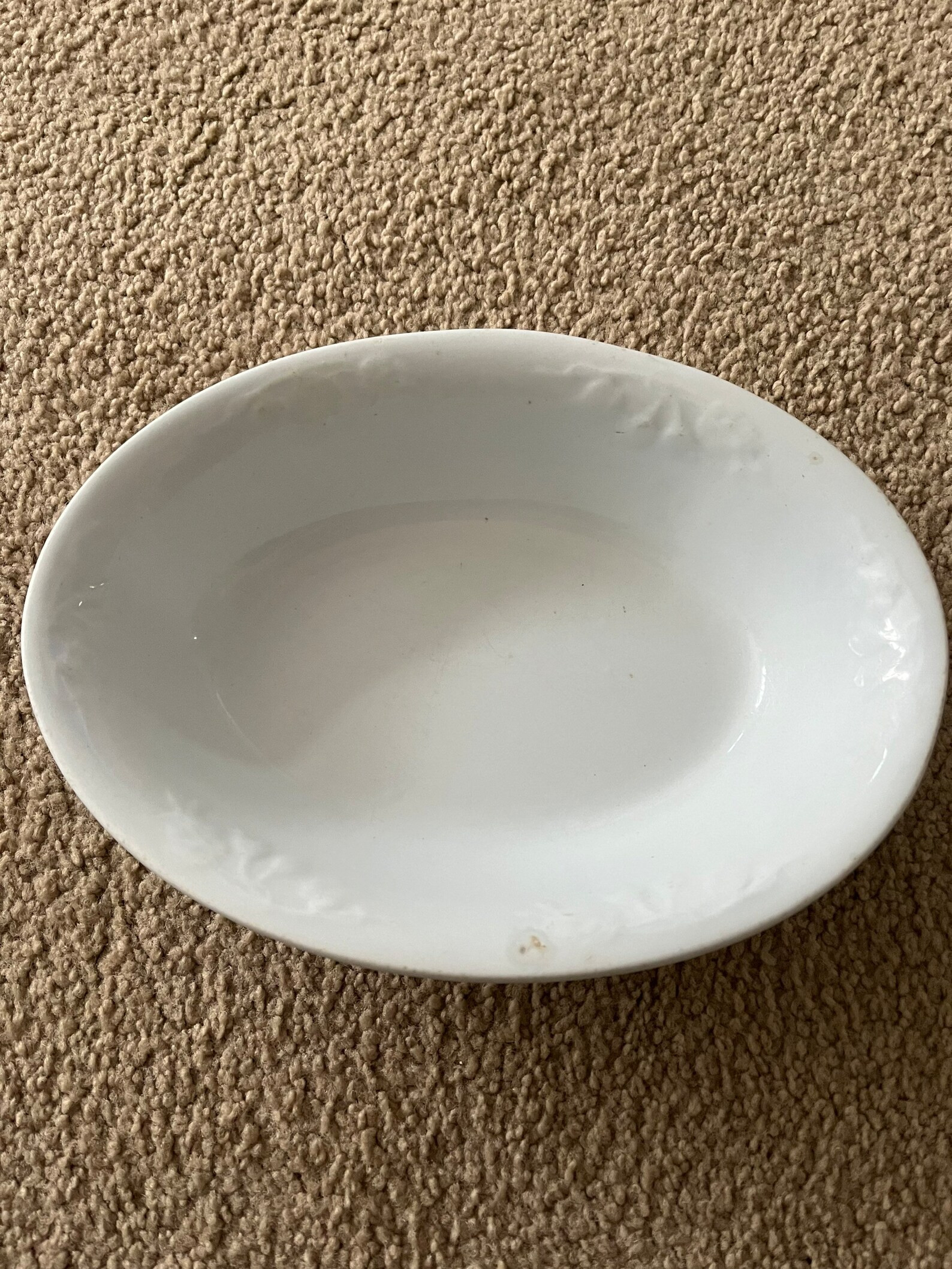 Vintage J&G Meakin White Ironstone Oval Dish - Etsy | Etsy (US)