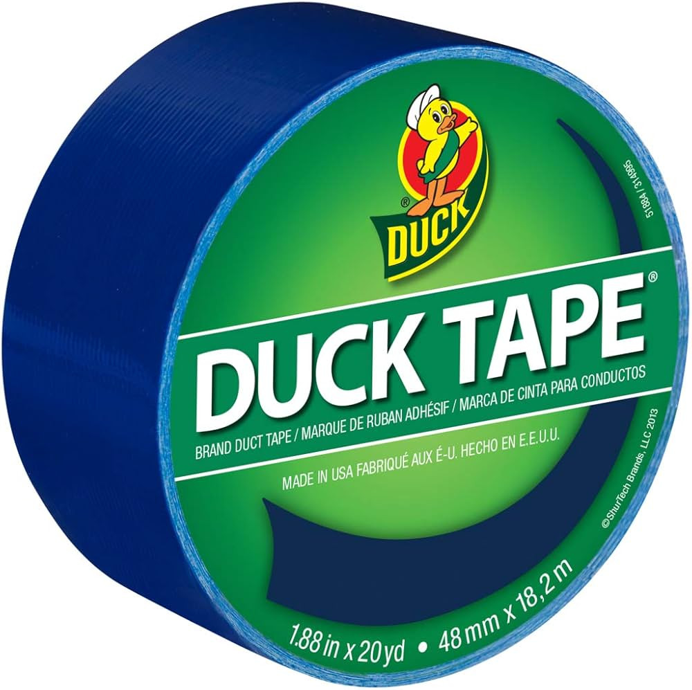 Duck Brand 1304959 Color Duct Tape, Single Roll, Blue | Amazon (US)