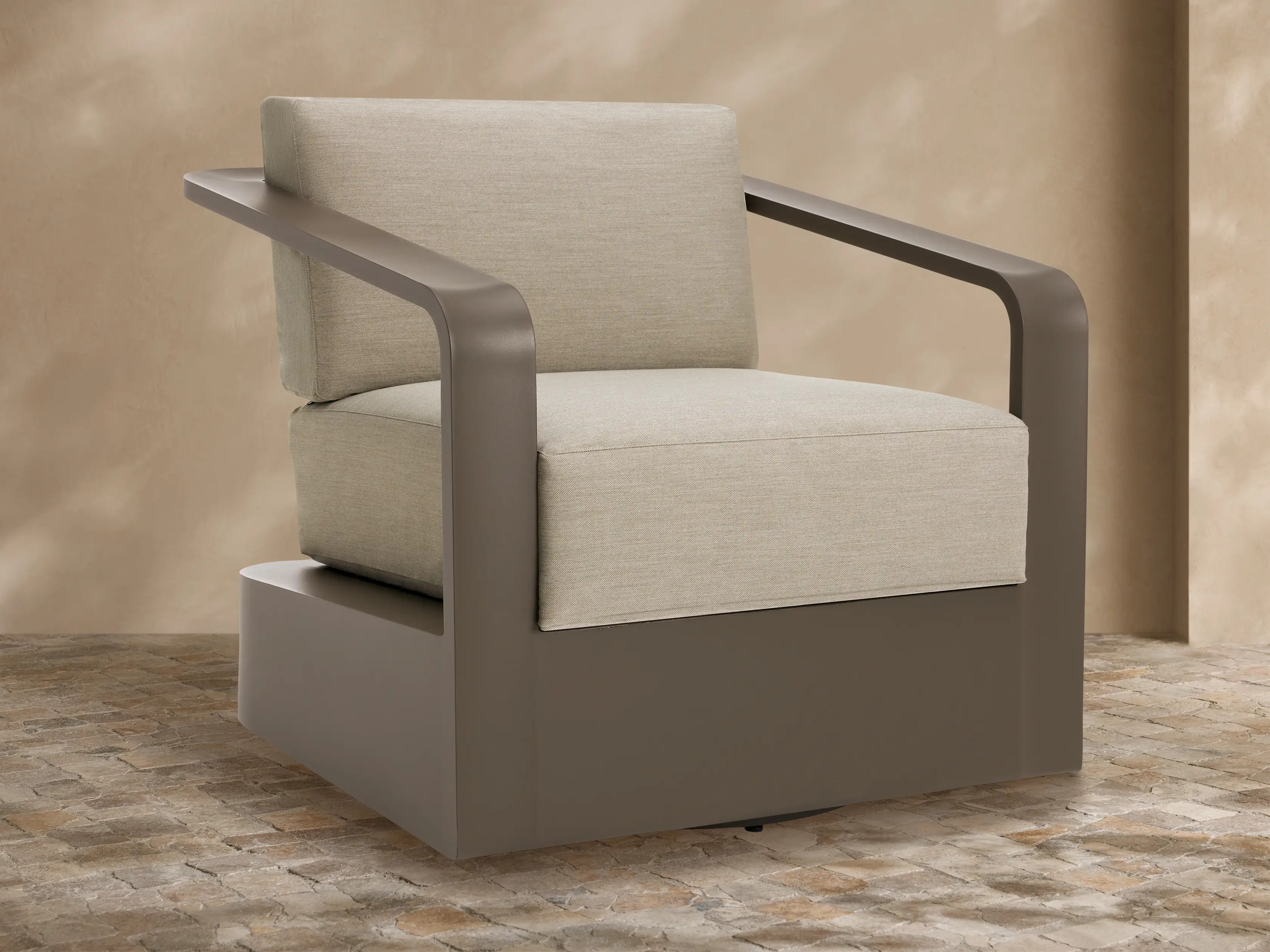 Sonoma Outdoor Aluminum Swivel Chair | Arhaus