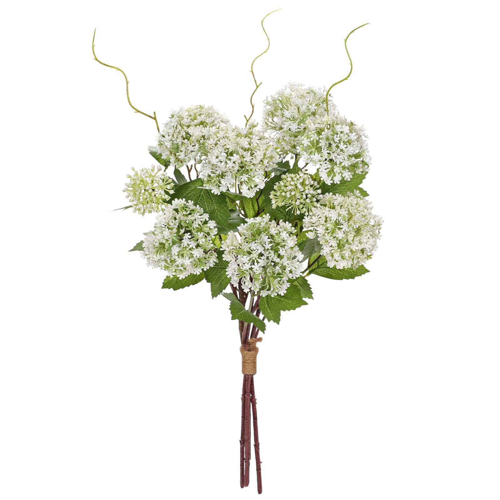 DILATATA Faux Hydrangea Flowers 19" Green Artificial Hydrangea Spray with 9 Flower Heads, 1 Bouqu... | Amazon (US)