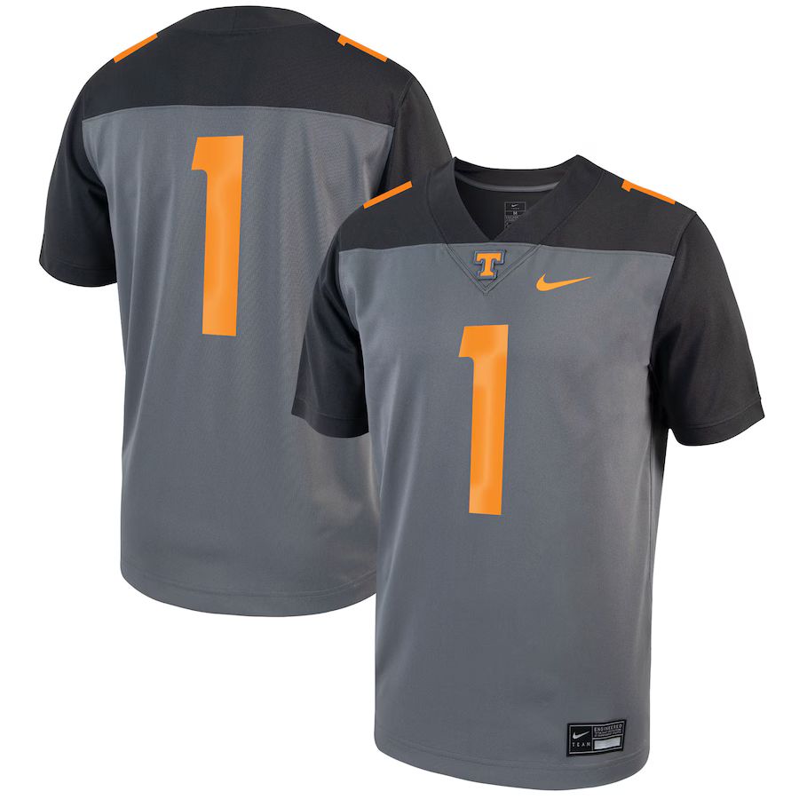 #1 Tennessee Volunteers Nike Alternate Game Football Jersey - Gray | Fanatics