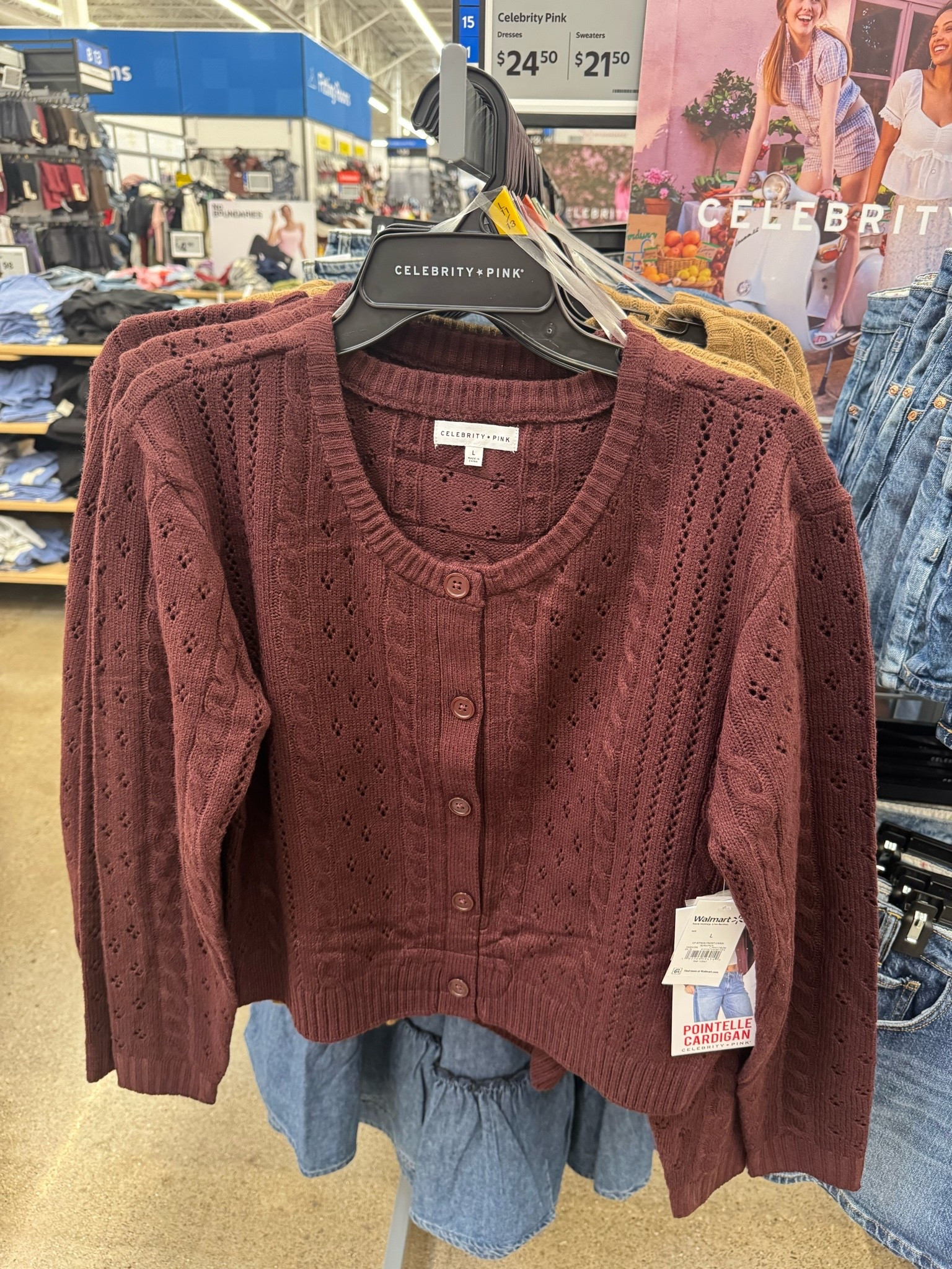 Walmart✨💖 Celebrity Pink Women's Pointelle Crew Neck Cardigan Sweater, Sizes XS-XXXL

Fall outfits / workwear outfit / fall outfit / transition into fall outfit / affordable fashion

#LTKgrwm #LTKootd #LTKSeasonal