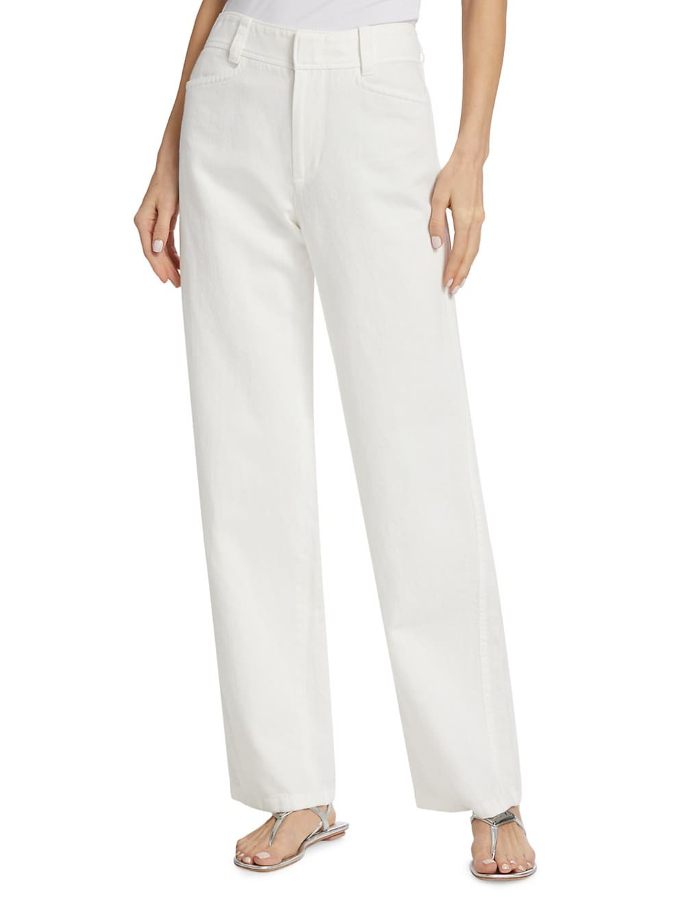 Vince Cotton-Blend Wide-Leg Pants | Saks Fifth Avenue
