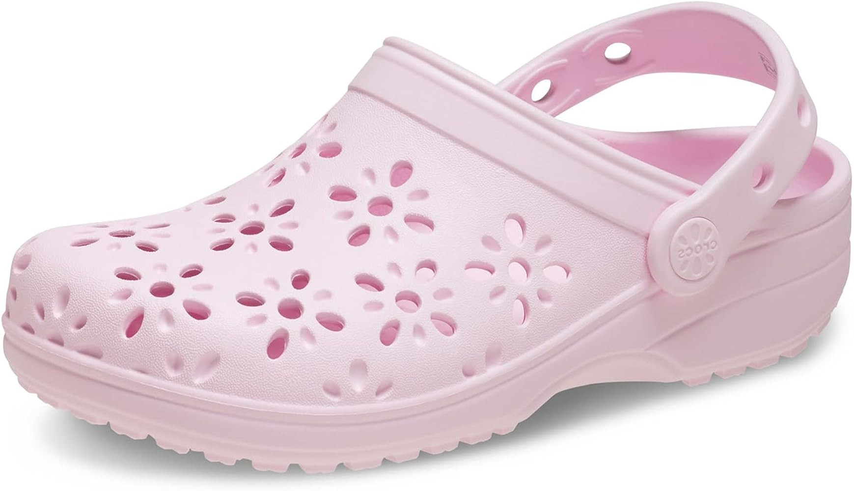 Crocs Unisex-Child Classic Clogs with Floral Cut Out Design, Kids and Toddler Shoes | Amazon (US)