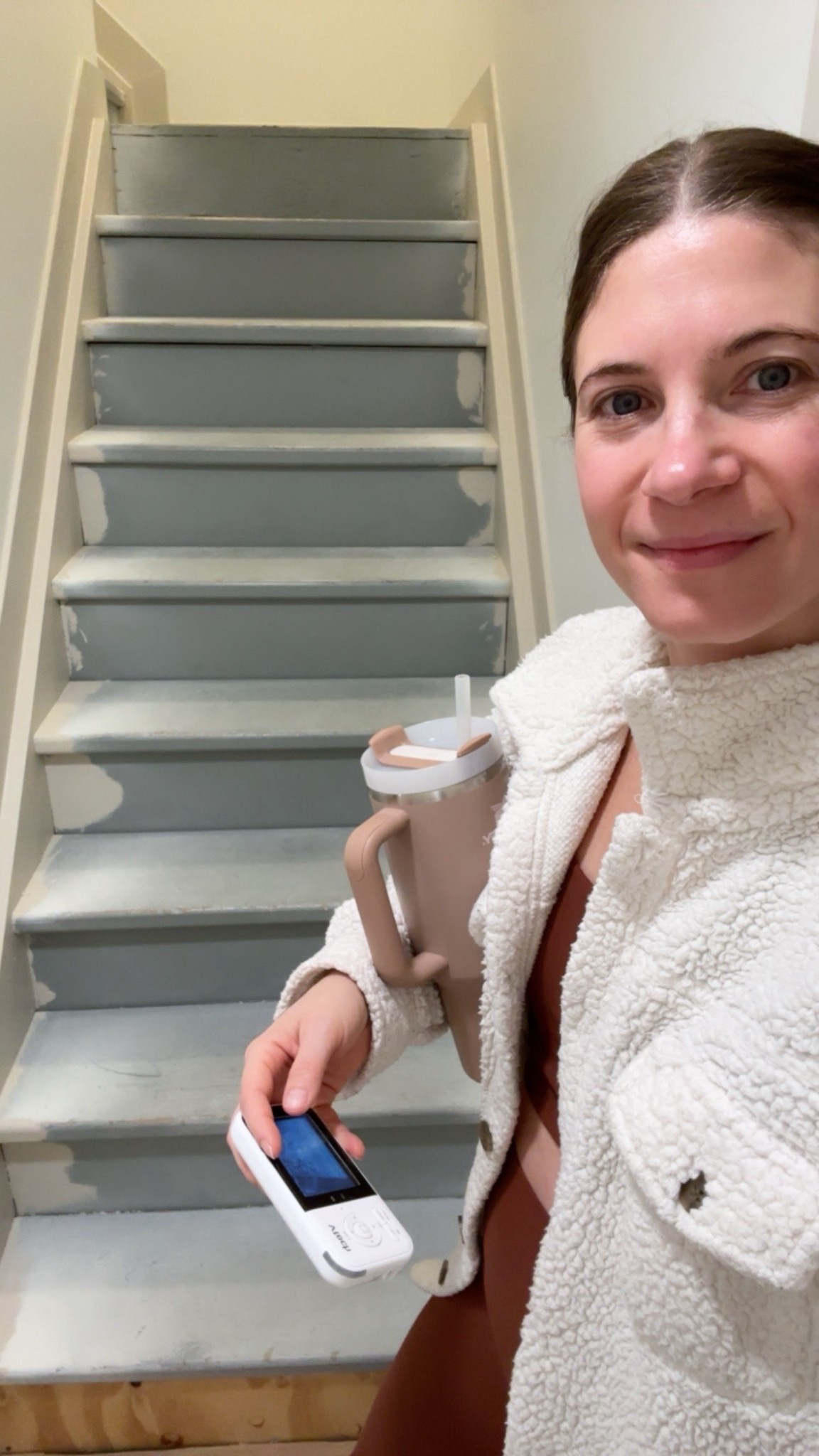 Standing on unfinished steps today, but tomorrow they’ll be covered and I cannot wait 👏🏼
One step closer to a finished basement — and yes, I’m just as excited about what’s going on these stairs as I am about how they’ll look.

I spent a lot of time sourcing a nontoxic carpet that’s not only beautiful but also healthier for our home and the kids who will be running up and down these steps daily. Low-tox choices matter, even in the details.

Can’t wait to share more once it’s installed 🤎✨

If you want, I can also do a shorter punchy version or one with a “stay tuned” CTA for Stories.

#LTKvlog #LTKstorytime #LTKHome