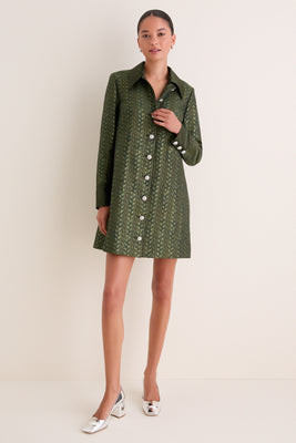 Vine Jacquard Francis Mini Dress | Tuckernuck (US)